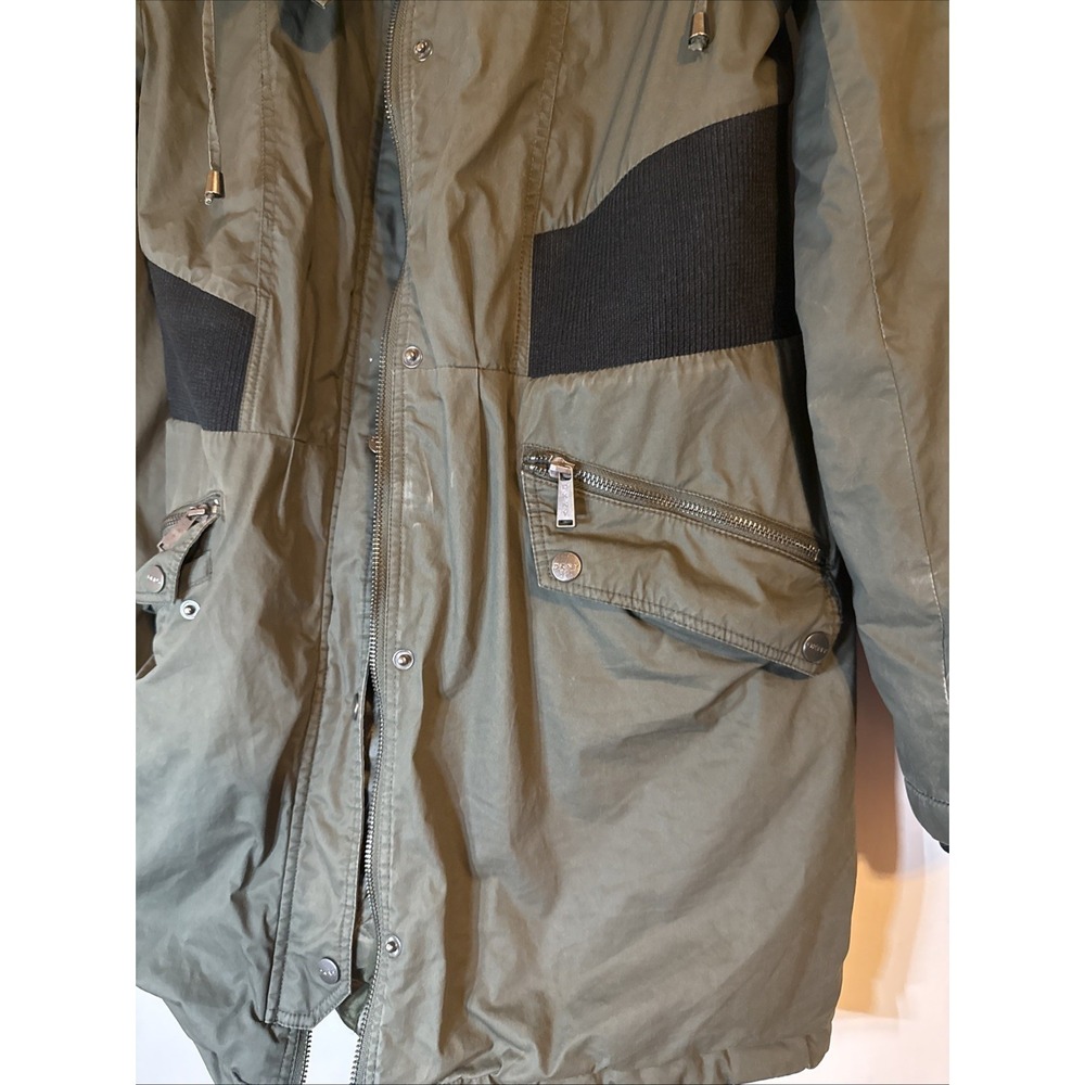 DKNY Army Green Anorak Womens Size Medium - Picture 2 of 8